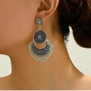 3/$35 Dangle Drop Earrings Ball Antique Silver Bohemian Chandelier Jewelry